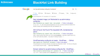 BlackHat Link Building#clinicseo
@Marc__Cruells
 