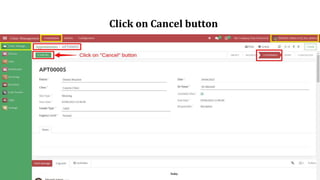 Click on Cancel button
 