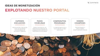 Recuerda nuestro hashtag!
#CLINICSEO
IDEAS DE MONETIZACIÓN
CUPONES
EXCLUSIVOS
NEGOCIACIÓN Y RELACIÓN
CON LAS DISTINTAS
PLATAFORMAS DE
AFILIADOS Y MARCAS.
PACKS
VISIBILIDAD
MONETIZACIÓN DE LOS
PRINCIPALES ESPACIOS DE
COMUNICACIÓN DENTRO DE
NUESTRAS PLATAFORMAS
COMPARATIVA
PROGRAMAS
LA IMPORTANCIA DE LA
ELECCIÓN DE LA RED
ADECUADA
HIDDEN
CHAMPIONS
ENCONTRANDO Y
EXPLOTANDO
OPORTUNIDADES ÚNICAS
 