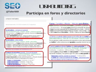 LINKBUILDING Participa en foros y directorios @TallerSEO 
