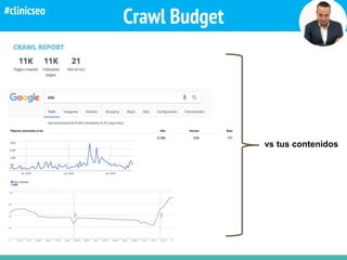 Crawl Budget
vs tus contenidos
#clinicseo
 