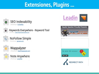 Extensiones, Plugins ...
Leadin
 