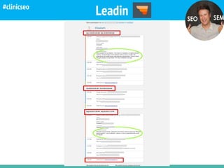 Crawling @kicoes
Leadin#clinicseo
 