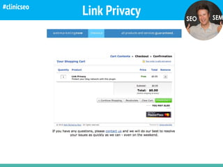 Crawling @kicoes
Link Privacy#clinicseo
 