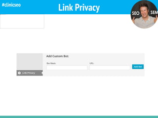 Crawling @kicoes
Link Privacy#clinicseo
 