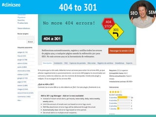 Crawling @kicoes
404 to 301#clinicseo
 