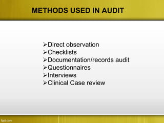 Clinilal audit | PPTX