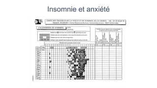 Insomnie et anxiété 
 
