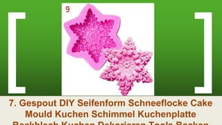7. Gespout DIY Seifenform Schneeflocke Cake
Mould Kuchen Schimmel Kuchenplatte
 