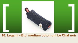 10. Legami - Etui médium coton uni Le Chat noir
 