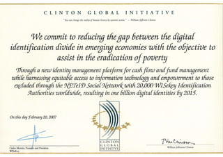 Clinton Global Initiative(Certificate)