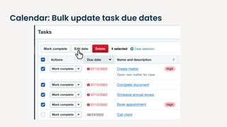 Calendar: Bulk update task due dates
 