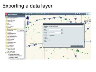 Exporting a data layer 