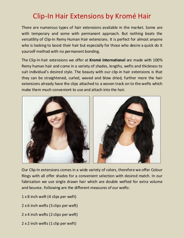 Clip In Hair Extensions By Krome International