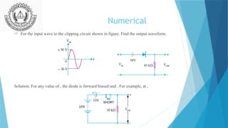clipper and clamper are the application of semiconductor diodes | PPTX