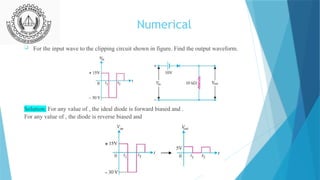 clipper and clamper are the application of semiconductor diodes | PPTX