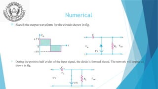clipper and clamper are the application of semiconductor diodes | PPTX