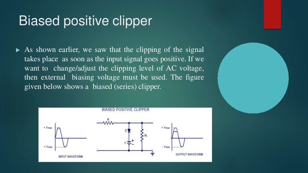 Clipper and clamper circuits