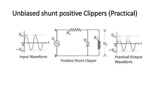 Unbiased shunt positive Clippers (Practical)
 