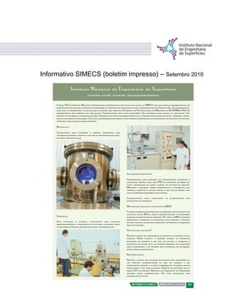 Informativo SIMECS (boletim impresso) – Setembro 2010
 