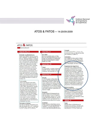 ATOS & FATOS – 14-20/09-2009
 
