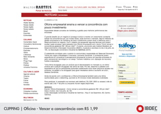 CLIPPING | Oficina - Vencer a concorrência com R$ 1,99
 
