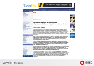 CLIPPING | Pesquisa
 