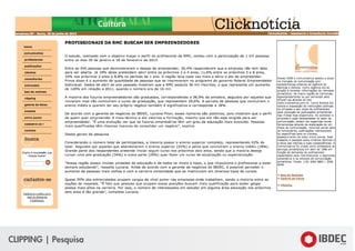 CLIPPING | Pesquisa
 