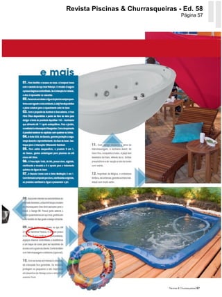 Revista Piscinas & Churrasqueiras - Ed. 58
                                   Página 57
 