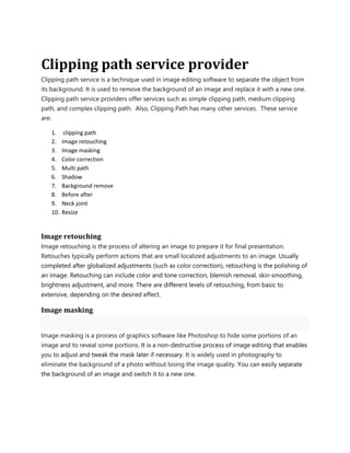Clipping path service provider.docx