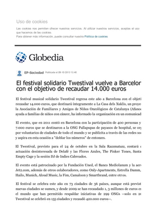 Clipping Twestival Barcelona 2013 Slide 23