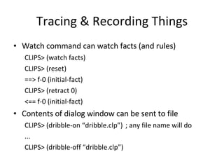 Introduction to CLIPS Expert System | PPT