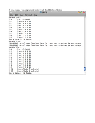 3- now execute your program and see the result should be look like this
 