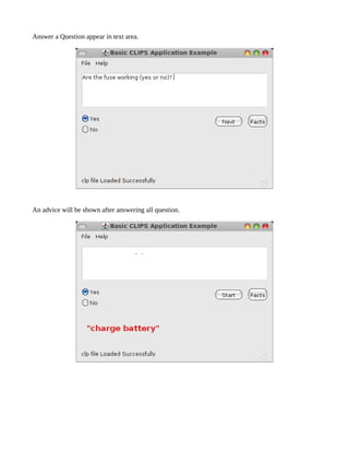 Answer a Question appear in text area.




An advice will be shown after answering all question.
 
