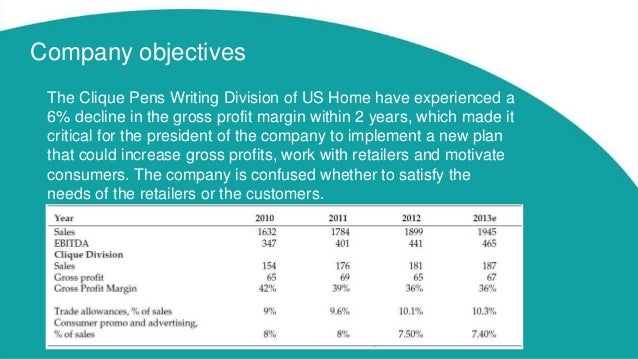 Clique Pens Pricing The Writing Implements Division Of U S Home