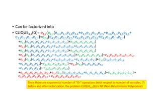 Clique problem step_by_step | PPTX