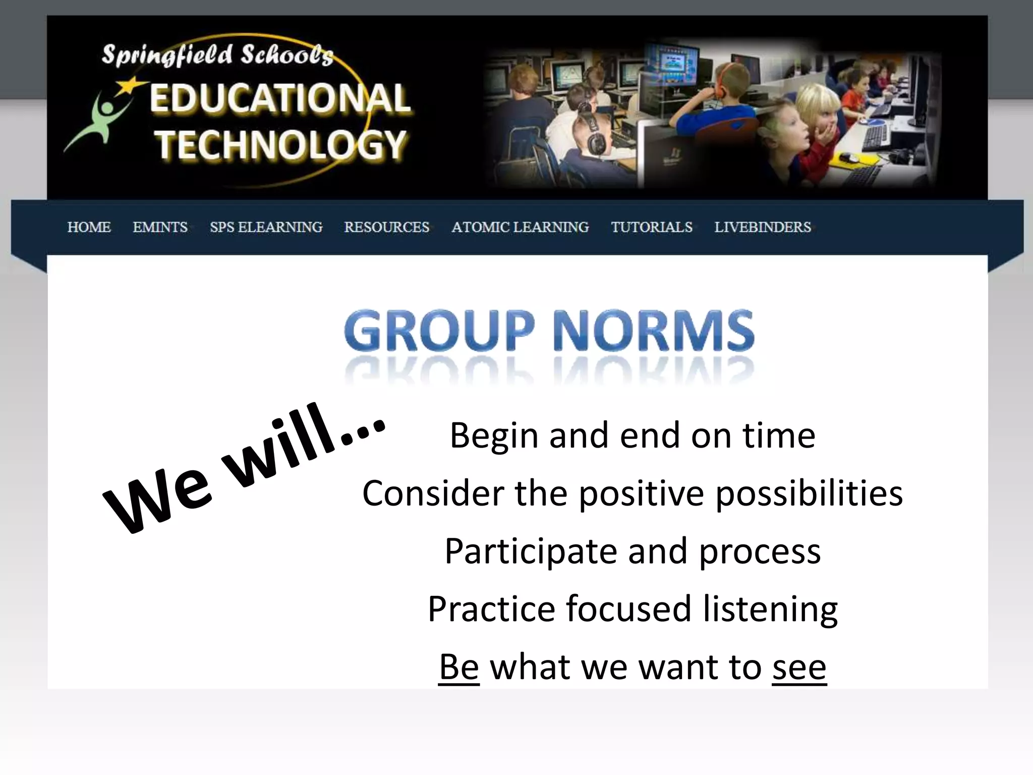 Computer Lab Instructor Training PPT