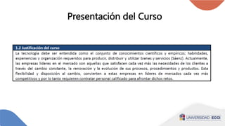 Presentación del Curso
 