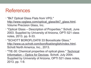 Properties of glass .. chemical properties of glass ppt . For bsc level ...