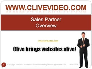 CLIVE video Sales Partner Program