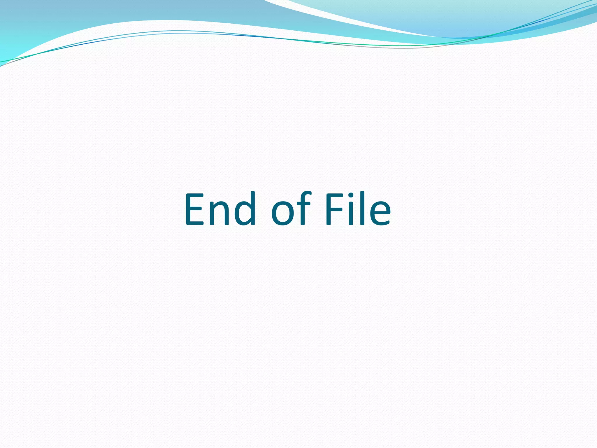 End of File
 