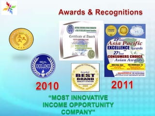 Awards & Recognitions20112010“MOST INNOVATIVE INCOME OPPORTUNITY COMPANY”