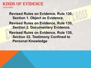 Mikehell Evidence CLJ322 evidence For forensic investigation | PPTX