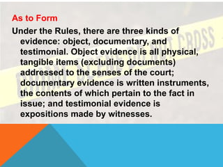CLJ322 evidence For forensic investigation | PPTX