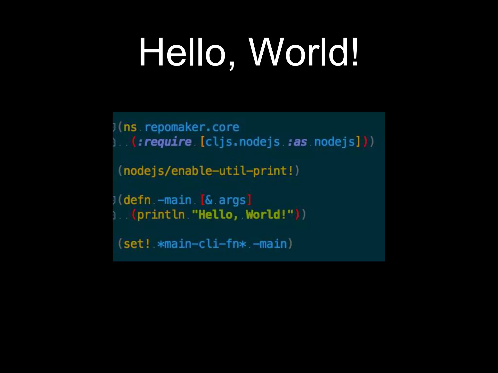 Hello, World!