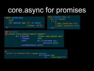 core.async for promises
 