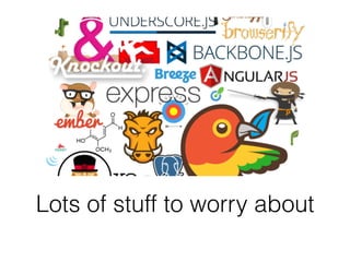 Lots of stuff to worry about
 