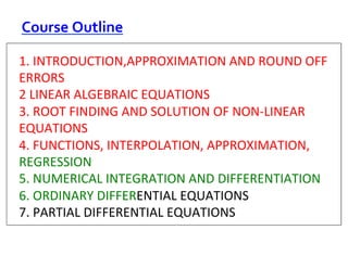 Notes on numerical methods in chemical engineering CLL113 Notes ...