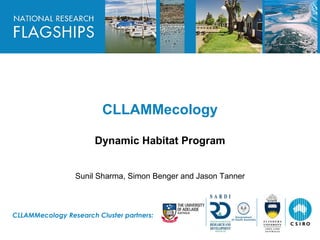 HEADLINE TO BE PLACED IN
THIS SPACE




                         CLLAMMecology

                       Dynamic Habitat Program


                 Sunil Sharma, Simon Benger and Jason Tanner



CLLAMMecology Research Cluster partners:
 