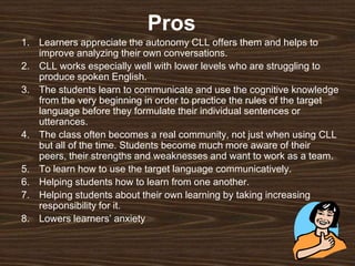 CLL community language learning | PPTX